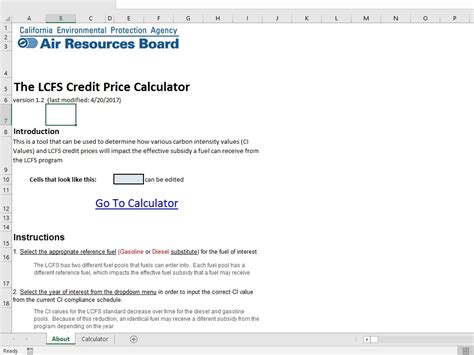 how to calculate lcfs credits.